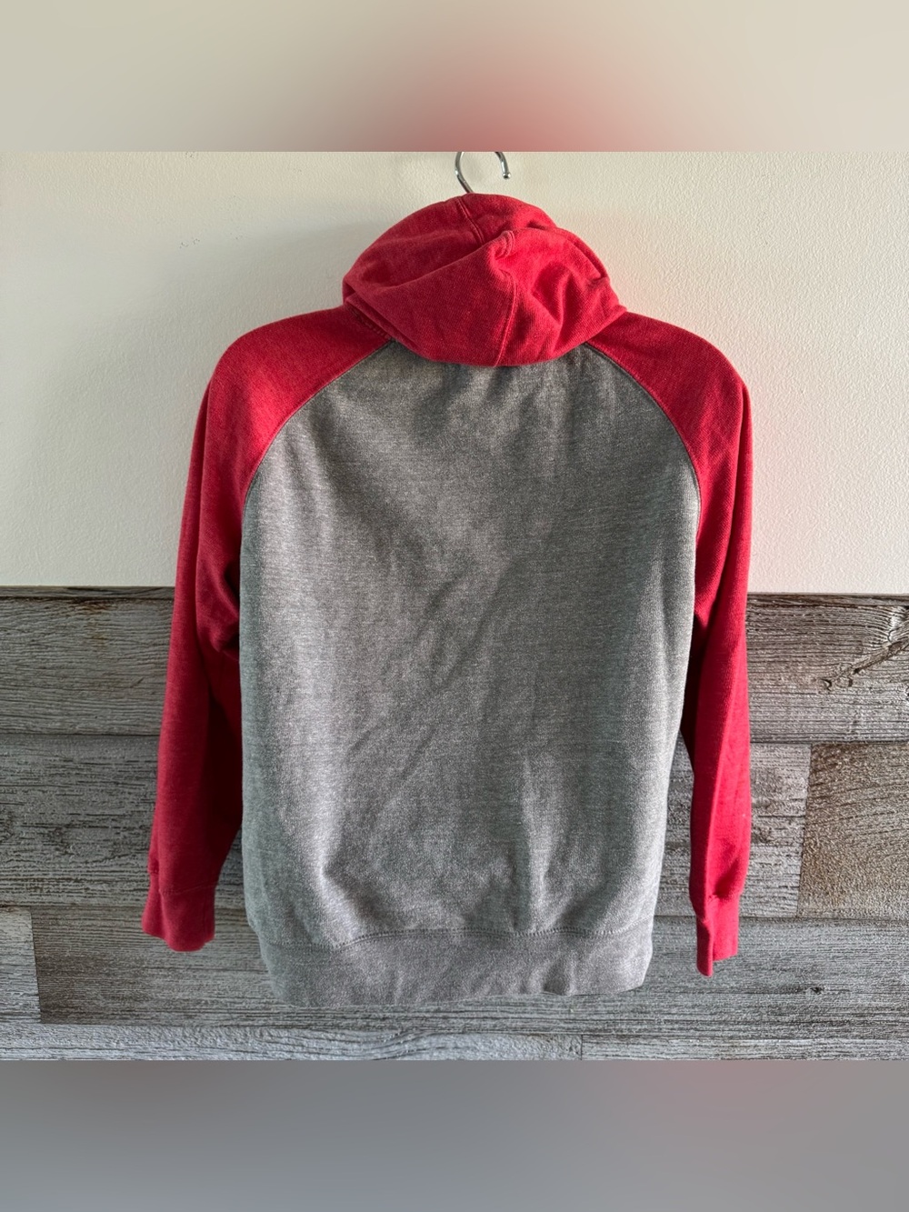 Vintage Budweiser Hoodie Brew City Beer Raglan Sweatshirt Beer Pocket (B1) Small - Picture 5 of 9